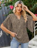 Elegante Blusa de Verano con Estampado Cuello en V para Mujeres Camisa Chic de Moda Joven - details 19