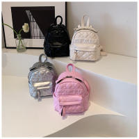 Bolso pequeño bordado acolchado, nuevo estilo, mochila de verano para mujer, Mini bolso escolar, mochila de viaje informal - details 8