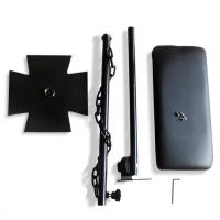 Reposabrazos para tatuaje, soporte para piernas, silla de estudio, altura ajustable, 68cm-100cm, cuero PU, hierro, portátil y fácil de almacenar - details 5