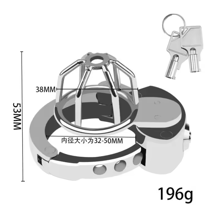 Nuevo candado masculino, anillo ajustable para pene, jaula de castidad, juguete sexual BDSM, enviado directamente - 1