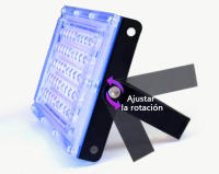 Reflector de luz ultravioleta para exteriores, lámpara fluorescente de escenario con enchufe europeo para fiesta, 50W, 100W, CA 220V, 395nm, 400nm - details 5