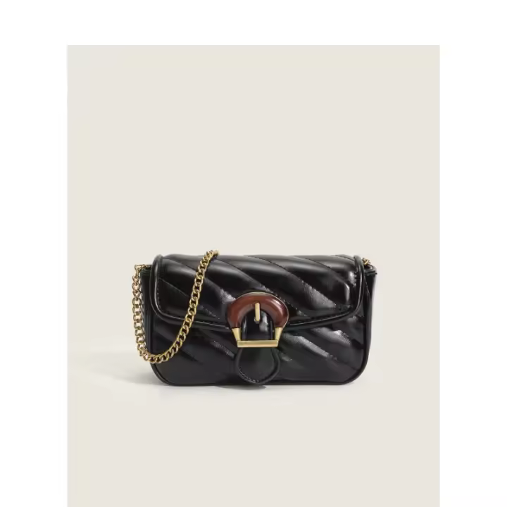Nuevo bolso de mujer, cadena bordada de alta gama multifuncional, color sólido, bolso cuadrado pequeño, correa para el hombro - 1