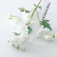 Flor de peonía Artificial de 63cm, rama de flor de peonía de seda elegante de plástico hecha a mano, 5 tenedores, flor falsa, decoración para el hogar y el jardín - details 0