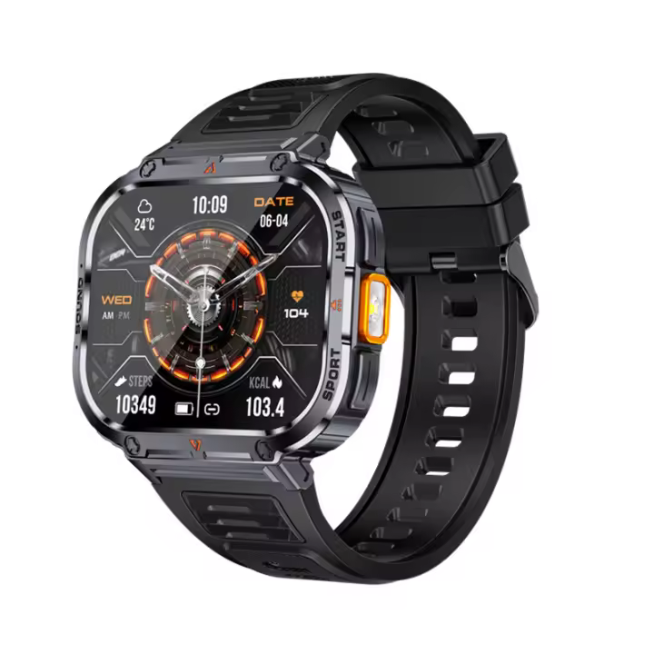 Ivanony Reloj Inteligente 2024 Llamadas Bluetooth, Resistente al Agua IP68, Luz de Flash, Mensajes Sociales, Batería de 400mah, Pantalla de 2.0 pulgadas, Sistema de Operación Android Wear - 1