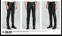 Pantalones para hombres jóvenes, nuevo estilo, corte ajustado, diseño adelgazante de gran tamaño, motociclismo - details 9
