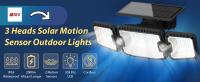 Luces Solares con Sensor de Movimiento Iluminación Segura al Aire Libre con 3 Cabezas - details 0