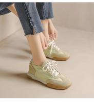 Aumento de altura interior 6 cm ballet zapatos de entrenamiento de las mujeres tamaño pequeño plataforma de cuero casual deportes Forrest Gump zapatos - details 13