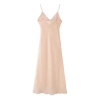 PB & ZA 2025 decoración en capas temperamento simple vestido con tirantes estilo de vacaciones falda larga de nicho novedad de verano ropa de mujer - details 2