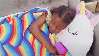 Saco de dormir de dibujos animados para niños y niñas, saco de dormir con almohada de felpa, cálido, Animal, regalo de Navidad - details 11