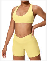 Sujetador deportivo de verano Pure Desire de baja intensidad con almohadillas para el pecho, hermoso top de yoga y entrenamiento físico - details 16