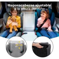 Silla coche Isofix, Silla coche para bebé y niños, Cinturón, Universal, Grupo 2/3, de 15 a 36 kg, Negro - details 12