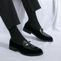 Mocasines de piel sintética para hombre, zapatos informales de cuero sintético, a la moda, para negocios, bodas y fiestas - details 21