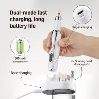 Máquina de Manicura Profesional Eléctrica para Pulido de Uñas con 15000RPM - Blanco - details 10