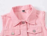 Chaleco vaquero para mujer, chaqueta, ropa informal de moda retro para primavera y otoño, elegante sin mangas - details 4