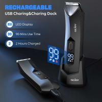 Sejoy 6 en 1 Kit de barba eléctrica para hombres y mujeres, recortador de pelo de nariz, afeitadora de cejas, afeitadora corporal portátil IPX5 - details 14