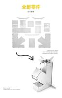 Estufa de leña plegable de acero inoxidable con luz de cohete, adecuada para barbacoa que acampa al aire libre - details 15