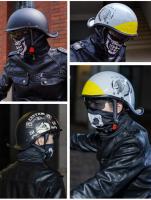 Casco De media cara para motocicleta, protector De cabeza Retro Para motocross, Unisex, Dot - details 4