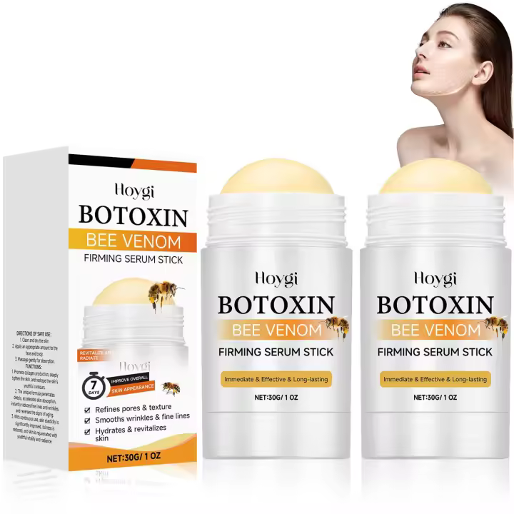 2 uds suero en barra Botox veneno de abeja crema para eliminar arrugas crema reafirmante y reductora de arrugas avanzada, restaura la elasticidad de la piel, levanta, - 1