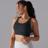 Hamidou-Sujetador de Yoga con espalda cruzada para mujer, ropa interior deportiva absorbente de golpes, correas de hombro cruzadas, Top corto de Fitness, deportes a prueba de golpes - details 21