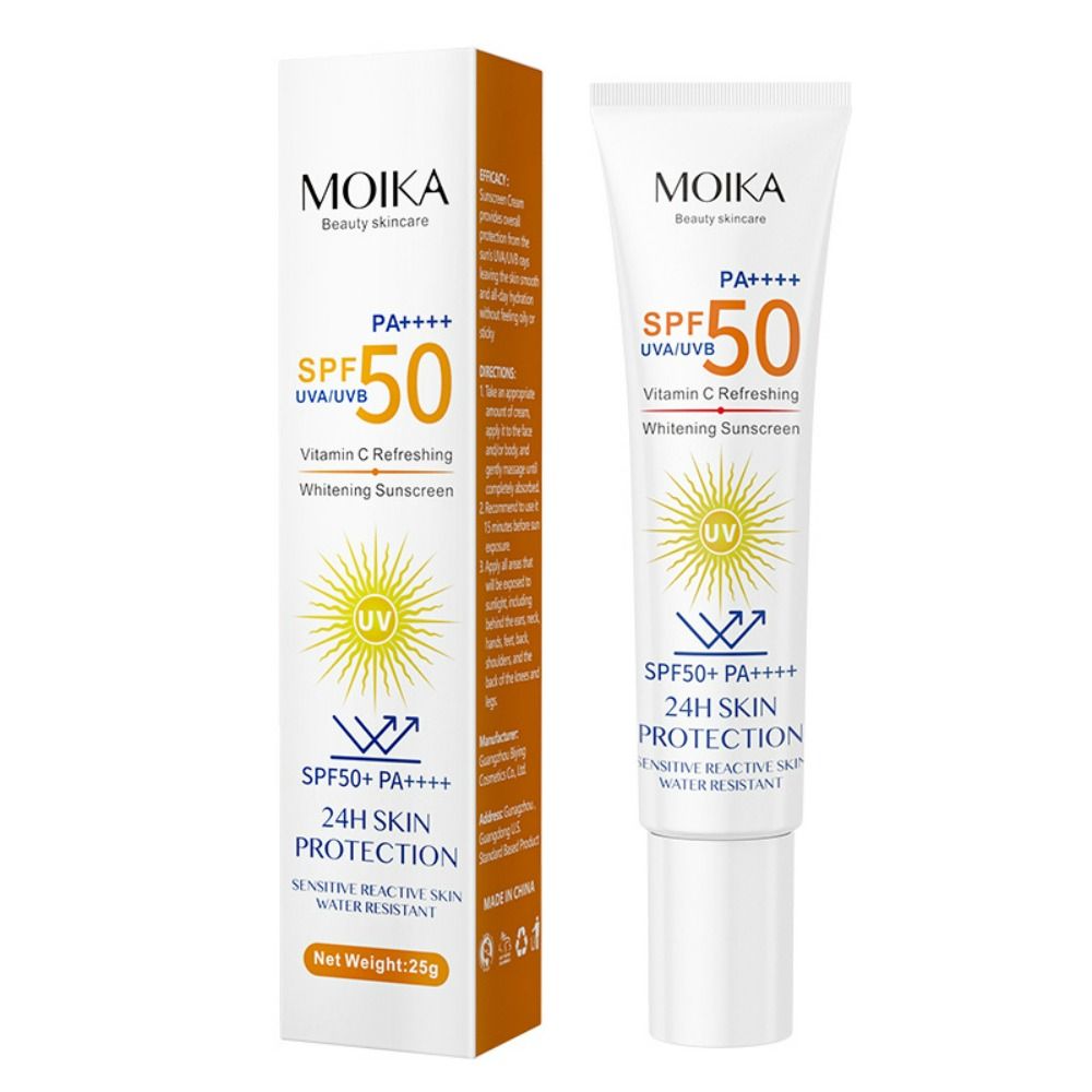 Protector Solar Facial FPS 50 PA +++, Crema Solar con Vitamina C, Antiedad UV, Protección cutínea 24H