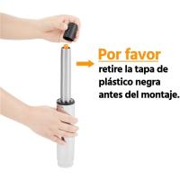 Silla Giratoria de Oficina Sillón de Trabajo con Respaldo Tapizado Asiento Sintético Altura Ajustable Negro - details 18