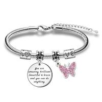 Pulsera de acero inoxidable con etiqueta y letras de acero, la más vendida en Italia. - details 2