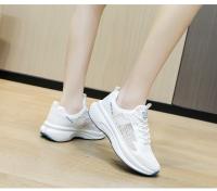 Zapatillas de deporte para mujer Suela gruesa Zapatillas de correr ligeras Flyknit transpirables de moda - details 10