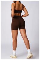 Ropa cómoda de yoga para mujeres, corbatas cortas sin mangas, material de nailon de estilo sólido - details 11