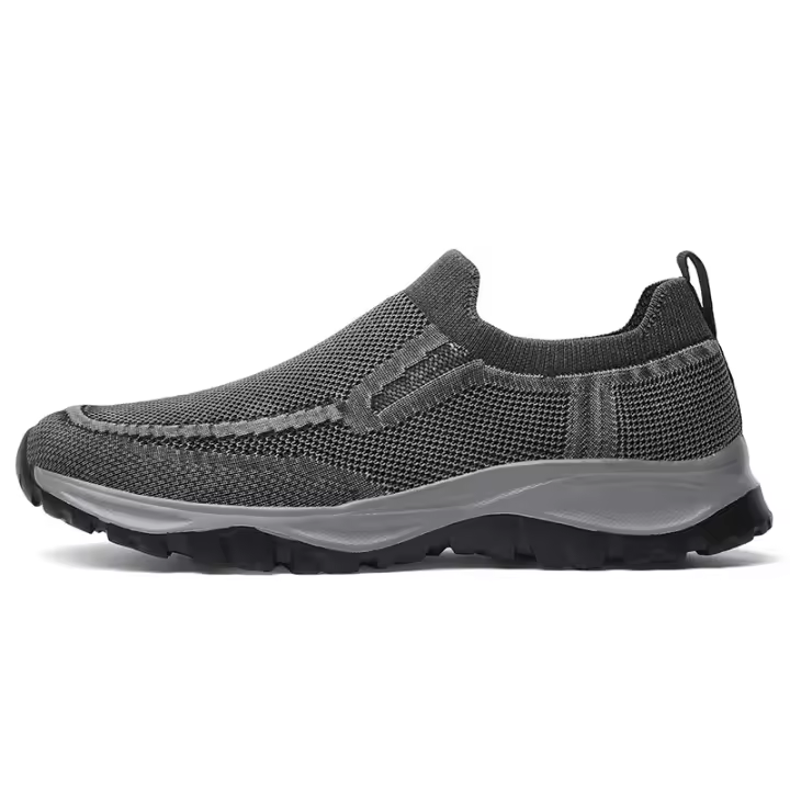 Zapatos Deportivos para Hombre Zapatos Tejidos Voladores Lavados con Punta Redonda Zapatos Casuales Transpirables de Malla Zapatos para Hombre - 1