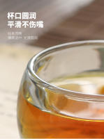 Taza de cristal transparente dedicada a Kung Fu para el hogar, resistente a altas temperaturas, taza de té pequeña gruesa de alta gama - details 4