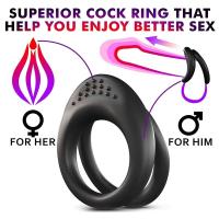 Pene doble de silicona, juguete elástico, más largo, más fuerte, más fuerte mejora la erección, adecuado para que lo jueguen hombres o parejas - details 0
