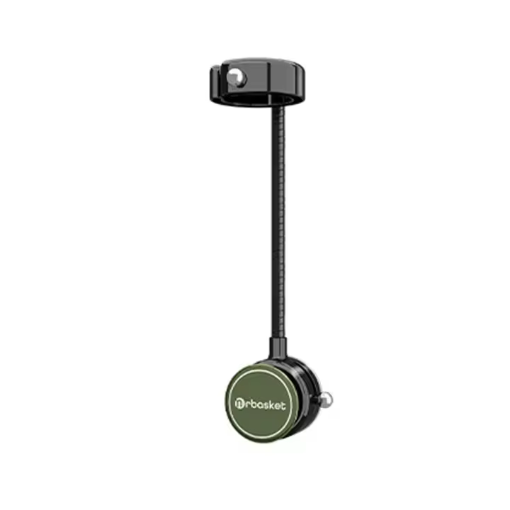Soporte de pared para secador de pelo, organizador giratorio sin perforación, ángulo ajustable, estante para secador de pelo - 1