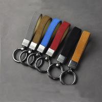 Llave de Cuero de Lujo Genuino Regalo de Negocios de Alta Calidad en Negro y Marrón - details 3