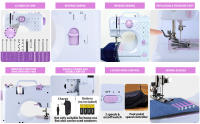 Máquina de Coser Portátil 12 Puntadas Diferentes with Pedal y Lámpara Integrada - details 1