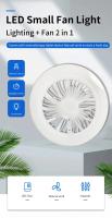 Lámpara LED de ventilador de techo con Control remoto, 85-265V, para sala de estar, dormitorio, ruido inferior, Base E27, silenciosa, 2 en 1 - details 2