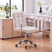 Oficina con Ruedas Giratorias Silla de Ordenador Ajustable en Altura con Asiento Acolchado Giratorio - details 1