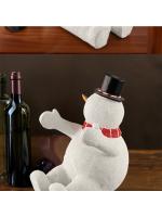 Adorno de Oso de Niebla Nórdica Navideño Resina Rojo Vino Rack para Sala de Estar Mesa de Comedor - details 9