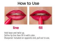 Lápiz Delineador de labios mate, taza antiadherente de larga duración, no se decolora, resistente al agua, Lápices de Colores de Cera no destiñe, Matte Crayon Lipstick, Waterproof Durable Terciopelo Lip Liner - HANDAIYAN - details 4