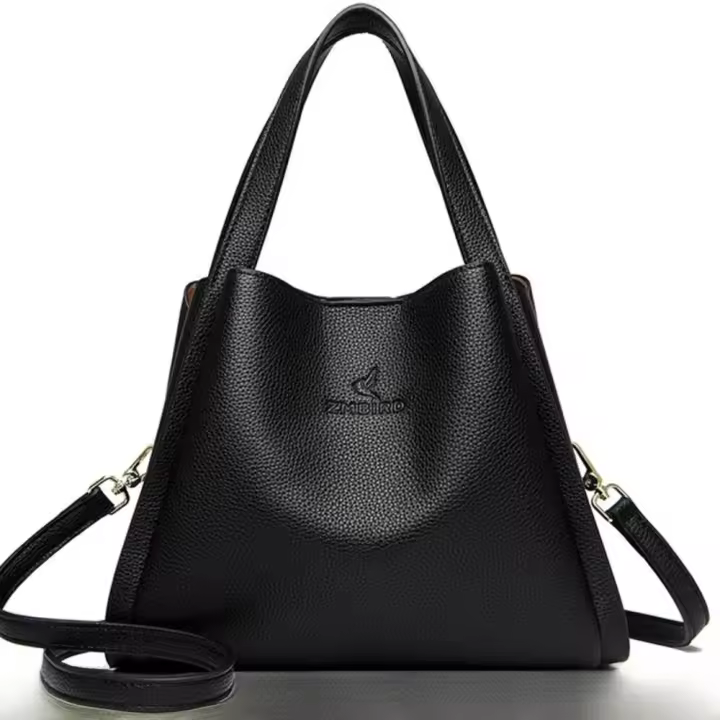 Rdovkxua Bolso De Mano Grande De Cuero Suave Auténtico Para Mujer Bolsos De Hombro Cruzados Tote Messenger Bolso De Capacidad Grande - 1