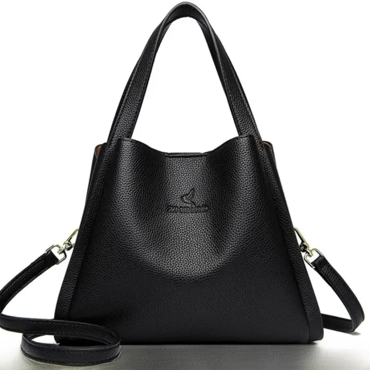 Rdovkxua Bolso De Mano Grande De Cuero Suave Auténtico Para Mujer Bolsos De Hombro Cruzados Tote Messenger Bolso De Capacidad Grande - 1