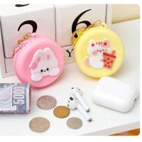 Nueva cartera monedero de silicona con forma redonda de animales de dibujos animados para mujer, llavero de regalo para niños - details 20