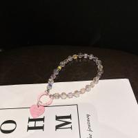 Con Clip, cuentas de cristal, cadena para teléfono, cordón corto antipérdida para teléfono móvil, colgante de teléfono con cuentas de amor, accesorios para llaves de coche - details 16