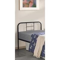Cama de Metal Moderna con somier, Cama Doble/Individual, Marco de Cama con cabecero, Cama de Invitados, Cama Juvenil, para Dormitorio, habitación de Invitados, 90 x 190 cm/Blanco - details 7