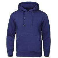 Sudadera De Fleece Para Hombre Otoño Invierno Color Sólido Casual Deportiva Estilo Callejero Abrigo Cálido Con Capucha Moda Escolar - details 5