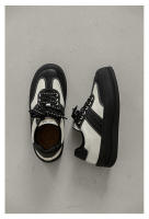Moda cuatro estaciones negro y blanco colores contrastantes zapatos panda plataforma zapatos de junta de los hombres. - details 12