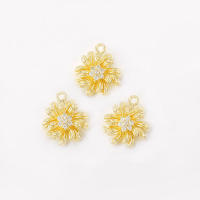Colgantes de latón y circonita de Color dorado de 18K para mujer, joyería artesanal de alta calidad, collar, pendientes, accesorios - details 3