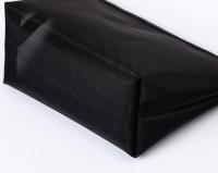 Neceser de viaje para mujer, bolsa de aseo de malla negra transparente, organizador de maquillaje, bolsa de lavado, pequeña y grande - details 19
