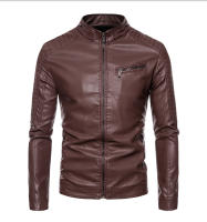 Nueva chaqueta de cuero para hombre, moda delgada de motocicleta juvenil, PU, de otoño e invierno - details 10