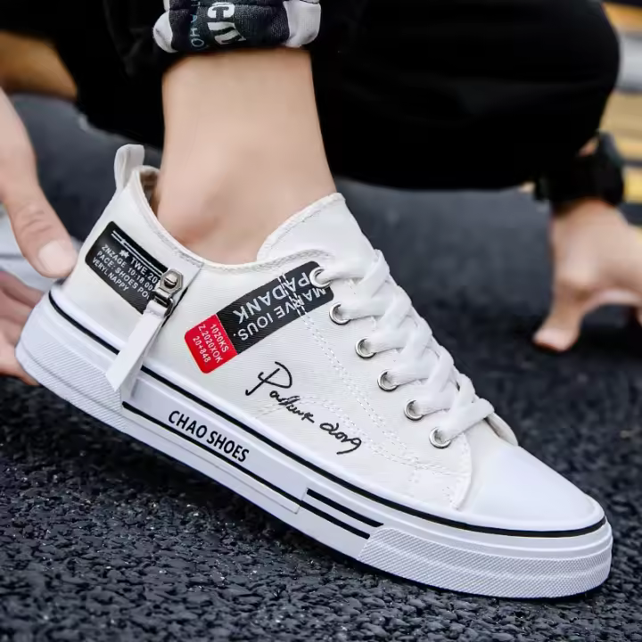 Zapatillas de Lona para Hombre a la Moda Zapatos Transpirables de Verano, Deportivas de Alta Calidad para Exteriores, Cómodos Zapatos de Tenis Bajos - 1