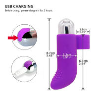 Vibrador de silicona para dedo, Juguetes sexuales para lesbianas, masajeador del punto G, masturbador femenino, producto recargable para adultos - details 2